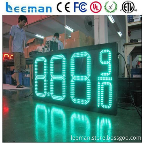 outdoor led wall clock indoor led digital timer 10\'\' led gas price display